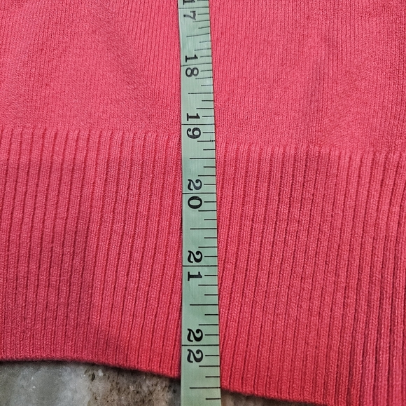 French Connection Pink Ribbed Pullover Sweater Women’s Size Large - Picture 5 of 7